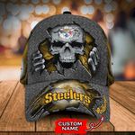 Pittsburgh Steelers 3D Cap SKULL NFL