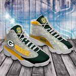 Green Bay Packers Air Jordan 13  Shoes  for fan like sport fan sneakers White sneaker