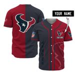 Custom Name Personalized HOUSTON TEXANS Baseball Jersey For Fans