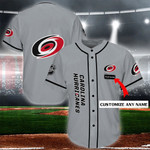 Custom Name Personalized CAROLINA HURRICANES 126 Baseball Jersey For Fans