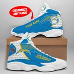 Custom Name Los Angeles Chargers Air Jordan 13 Shoes, Personalized Shoes ,Gift For Fan Like Sport