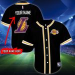 Custom Name Personalized LOS ANGELES LAKERS 91 Baseball Jersey For Fans