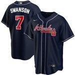Dansby Swanson #7 Atlanta Braves Baseball Jersey For Fans