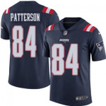 Patriots #84 Cordarrelle Patterson Navy Blue Team Color V-neck Short-sleeve Jersey For Fans