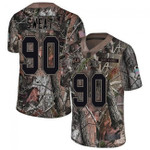 Redskins #90 Montez Sweat Camo Team Color V-neck Short-sleeve Jersey For Fans