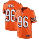 Bears #96 Akiem Hicks Orange Team Color V-neck Short-sleeve Jersey For Fans