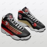 San Francisco 49Ers Air Jordan 13 Shoes Sneaker Gift Shoes For Fan , shoes red black Sport for Men for women, Like the Sneaker