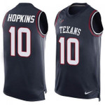 Texans #10 DeAndre Hopkins Navy Blue Team Color Tanktop Jersey For Fans