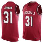 Cardinals #31 David Johnson Red Team Color Tanktop Jersey For Fans