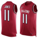Falcons #11 Julio Jones Red Team Color Tanktop Jersey For Fans