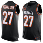 Bengals #27 Dre Kirkpatrick Black Team Color Tanktop Jersey For Fans