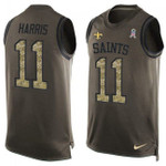 Saints #11 Deonte Harris Green Team Color Tanktop Jersey For Fans