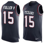 Texans #15 Will Fuller V Navy Blue Team Color Tanktop Jersey For Fans