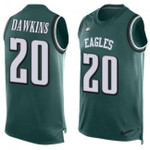 Eagles #20 Brian Dawkins Midnight Green Team Color Tanktop Jersey For Fans