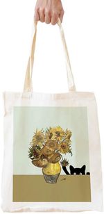 Cute Eco-Friendly Shopping Bag Tote Bag Shoulder Bag Weekender Bag Gifts for Teens Women Best Friends Cat Lover