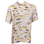 Corona Extra Bucket Beach Button Up Hawaiian Shirt