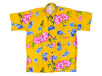 Pink Blue Hibiscus Details Hawaiian Shirt