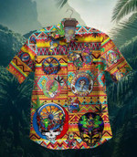 Gettyshirt Skull Tropical Vintage Grateful Dead Cotton Mens Hawaiian Shirt