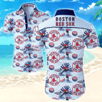 Mlb Boston Red Sox Hawaiian Shirt 3d