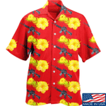 Aloha Yellow Flower Ar-15 Hawaiian Shirt