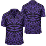 Polynesian Tatau Violet Hawaiian Shirt