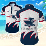 Nfl New England Patriots Hawaiian Shirt Tropical Shirt  Mens Floral Button Up Shirt