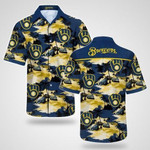 Milwaukee Brewers Hawaiian Button-Up Shirt