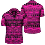 Polynesian Tattoo Tribal Pink Hawaiian Shirt