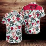 Chicago Bulls Tropical Flower Short Sleeve Hawaiian Shirt
