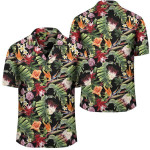Hawaii Tropical Flowers Watercolor Hawaiian Shirt