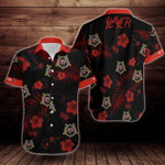 Slayer Flower Short Sleeve Hawaiian Shirt