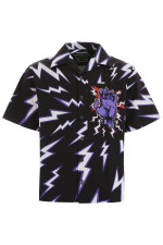 Lightning Bolt Print Hawaiian Shirt