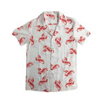 Lobster Costume Button Down Up Cosmo T-shirt 90s Halloween Hawaiian Aloha Shirts