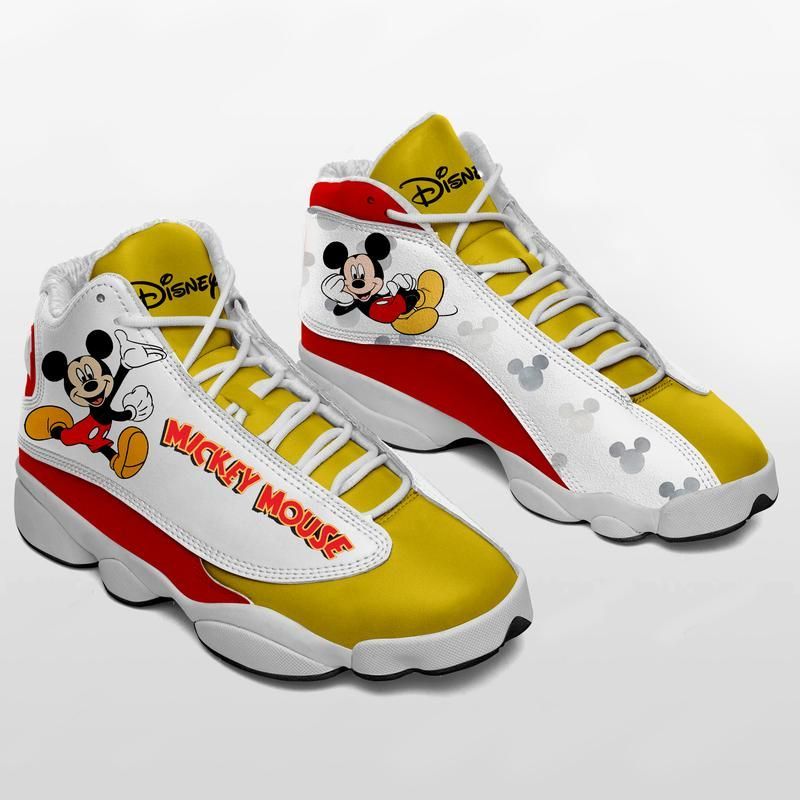Mickey mouse form air jordan 13 sneakers disney sneakers-hao1 shoes all size for men- women