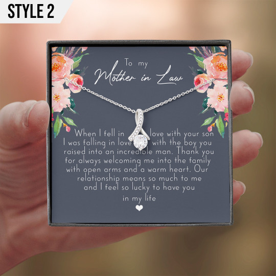 To My Mother In Law Alluring Beauty Necklace When I Fell In Love With Your Son