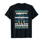 Funny Hanukkah Gifts Ugly Christmas Happy Chanukkah T-Shirt