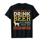 Cockapoo Dad Drink Beer Hang With Dog Funny Men Vintage T-Shirt