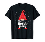 Nerdy Gnome Family Matching Christmas Funny Gift Pajama T-Shirt