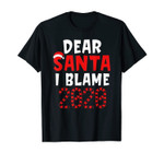 Kids Christmas Shirts 2020 Funny Dear Santa I Can Explain T-Shirt