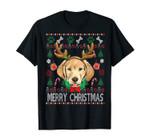 Labrador Retriever Antlers Christmas Xmas Gift For Girls T-Shirt