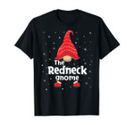Redneck Gnome Family Matching Christmas Funny Gift Pajama T-Shirt