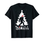 Bigfoot Christmas Gifts For Men Boys Girls Funny Christmas T-Shirt