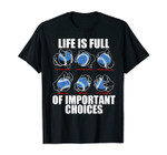 Types of Baseball Pitches Life Choices Pitcher Player Gift T-Shirt