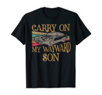 funny Carry On My Wayward Son Vintage supernatural Tee T-Shirt