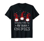 Hanging With My 2nd Grade Gnomies - Teacher Christmas Gnome T-Shirt