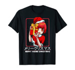 Merry Anime Christmas Japanese Manga Girl Kawaii Xmas Party T-Shirt