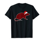 Rats Red Plaid Buffalo Christmas Pajamas Family Costume Gift T-Shirt