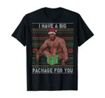 Barry Sitting On a Bed Big Package Ugly Christmas Sweater T-Shirt