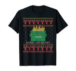 Merry and Bright: 2020 Dumpster Fire Ugly Christmas Sweater T-Shirt