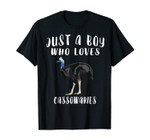 Just A Boy Who Loves Cassowary Bird Lover Gift T-Shirt